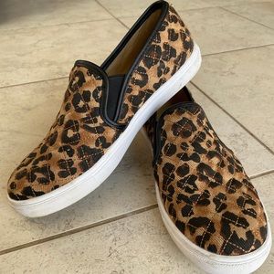 Steve Madden Quilted Leopard Print Sneakers